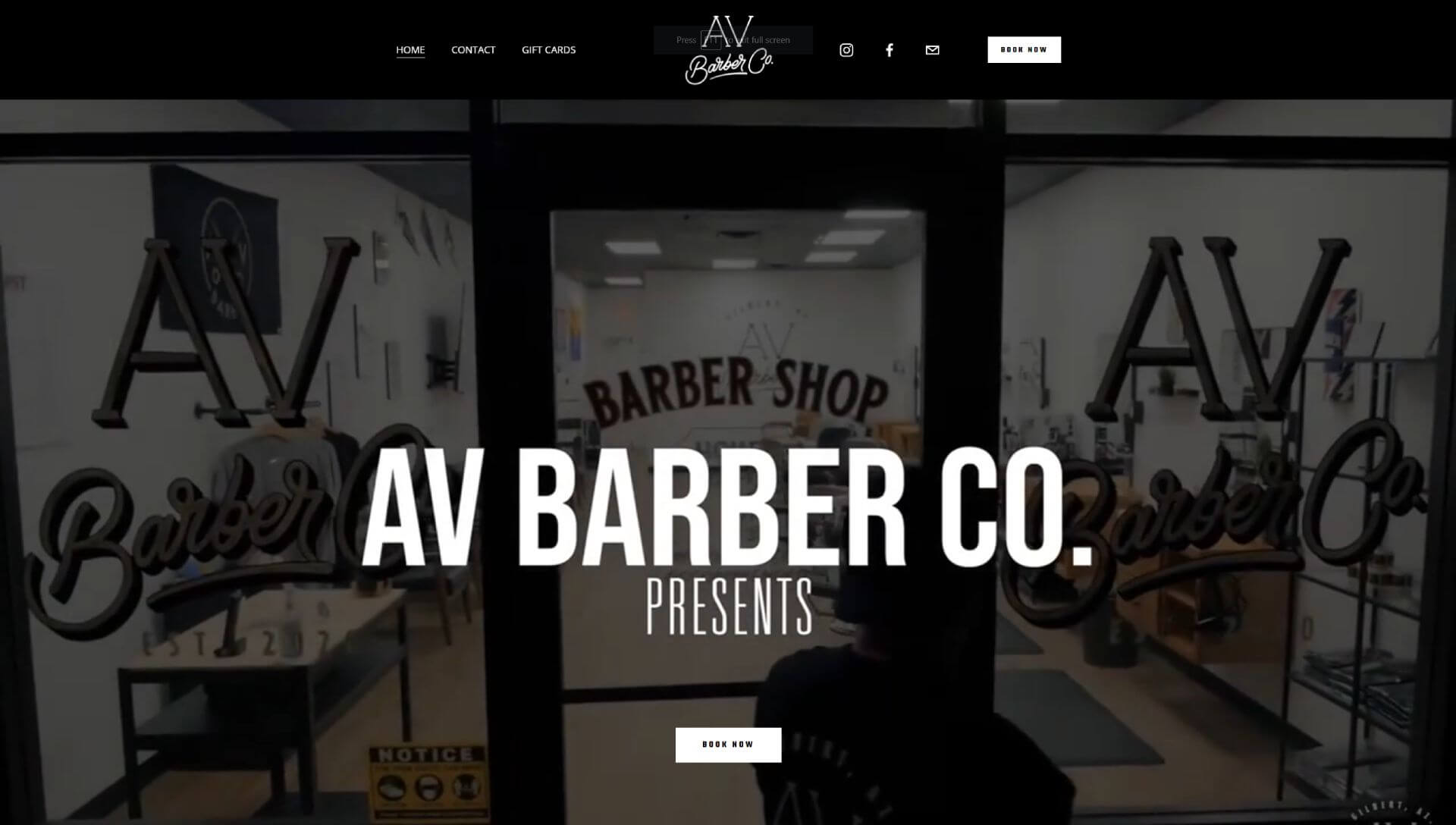 AV Barber Co. - Sidekick Creative - Building Strong Online Presence for Small Business Success - Small business website design | Custom website solutions | Branding and identity | Website maintenance and updates